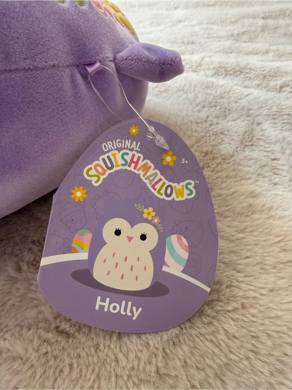 NWT Squishmallows Holly the Owl Flowers Easter 2024 8” - Picture 3 of 5